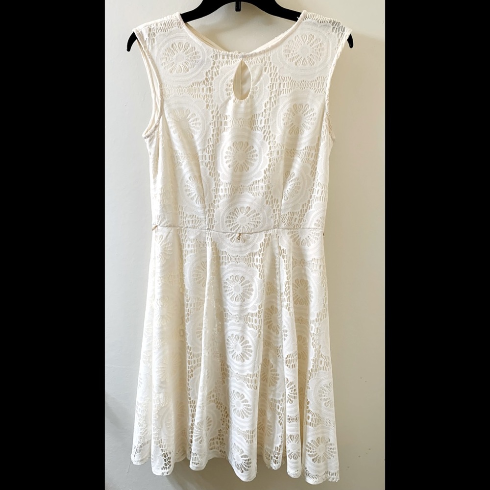 London Style- White Laced Dress